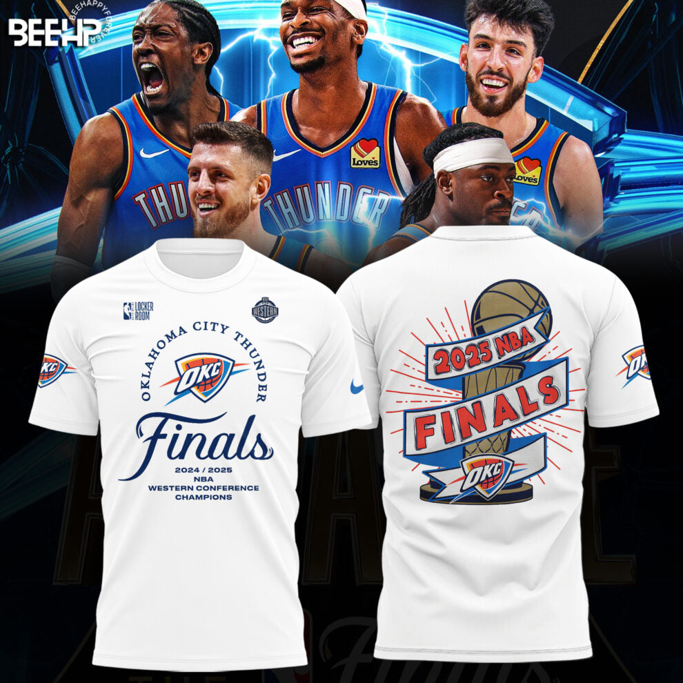 Oklahoma City Thunder 2025 Western Conference Champions T-Shirt