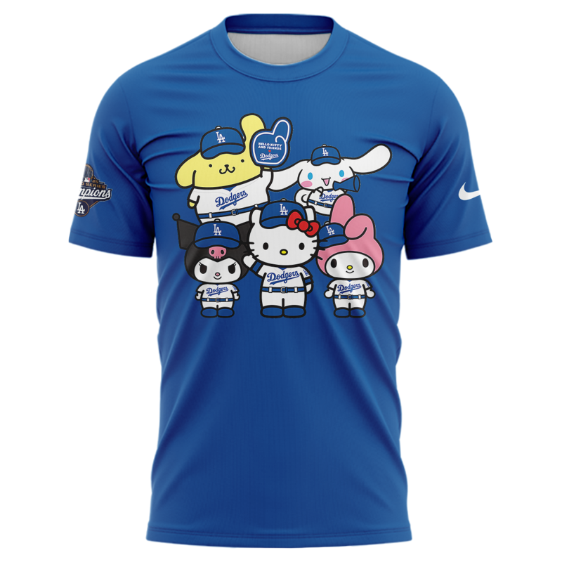 2025 HELLO KITTY x DODGERS CHAMPIONS Tshirt