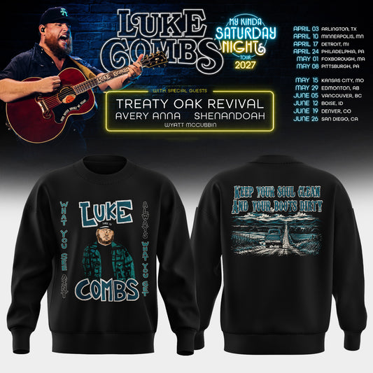 LUKE COMBS — MY KINDA SATURDAY NIGHT TOUR 2027 Sweatshirt