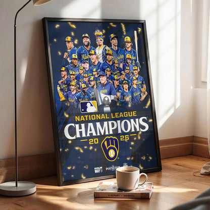Milwaukee Brewers NLCS Champions 2026 Limited Edition Poster