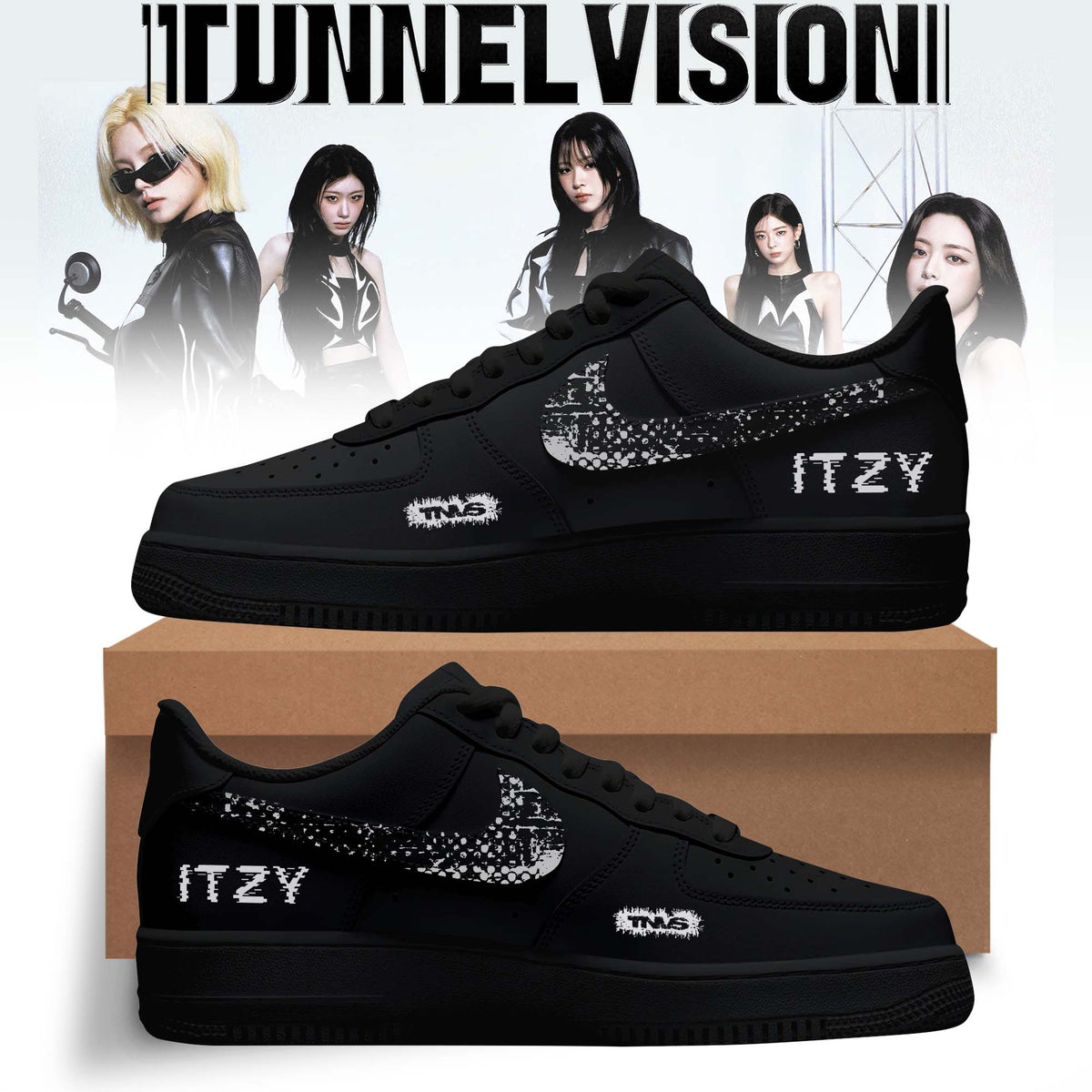 “Black Tunnel” – ITZY Customize Sneakers