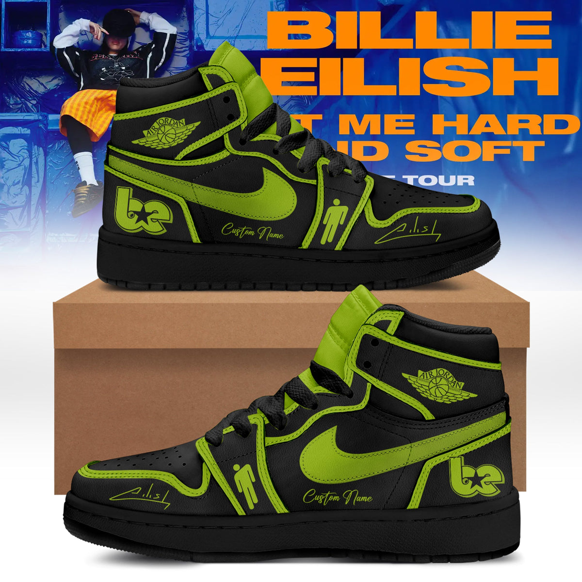 .Billie Eilish Hit Me Hard and Soft: The Tour Shoes 8