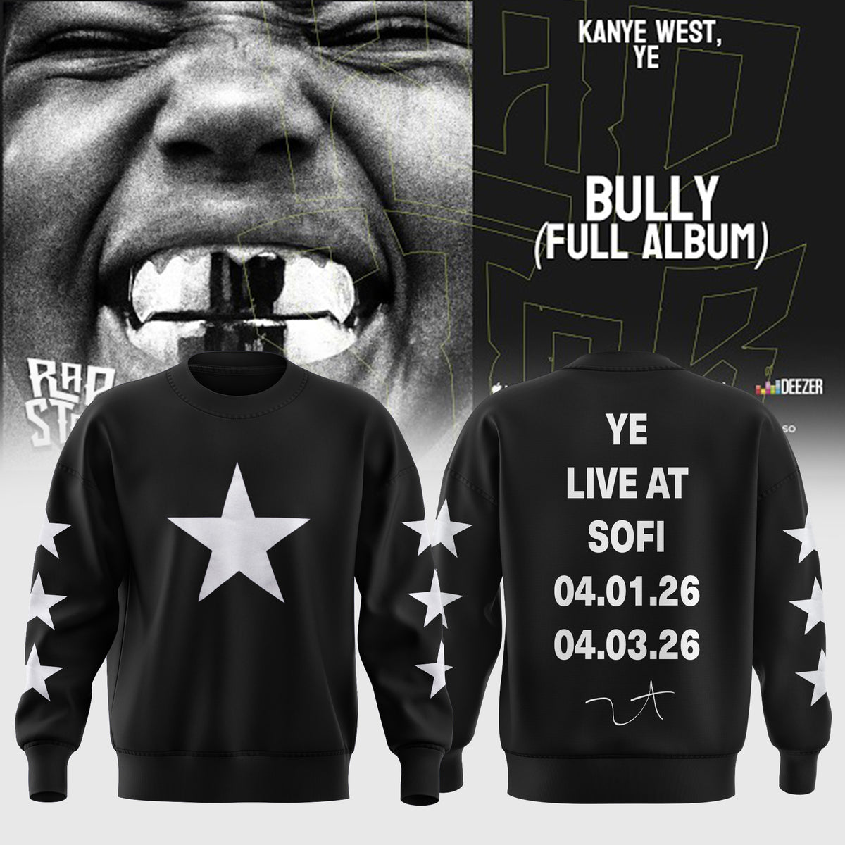 Ye 2026 tour Sweatshirt