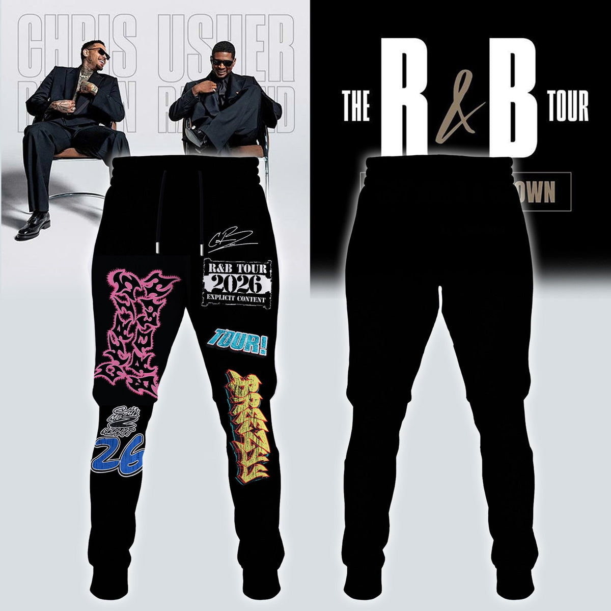 _,Official Chris Brown R&B Tour Signed Tshirt
