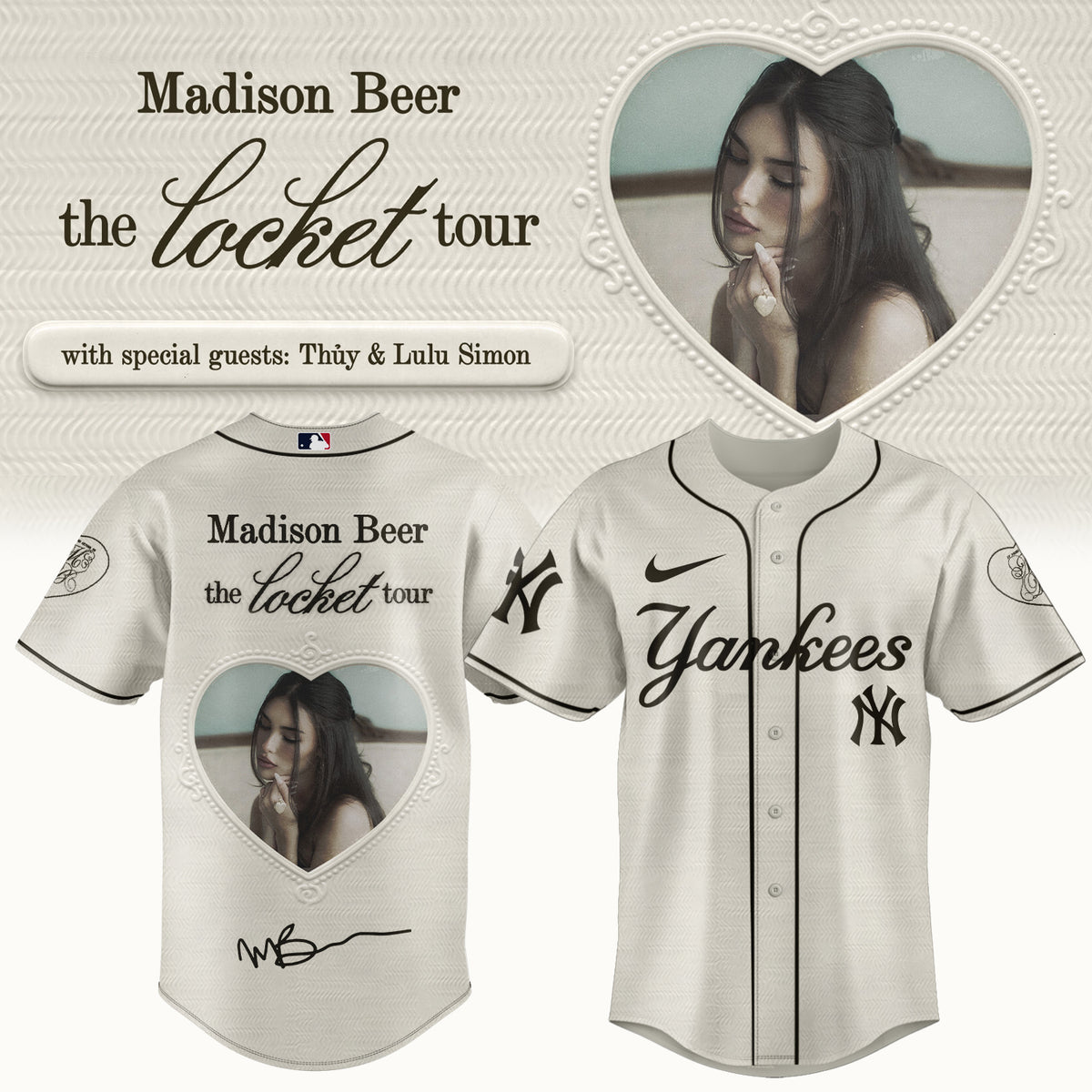 .Baseball US x Madison Beer The Locket Tour Jersey