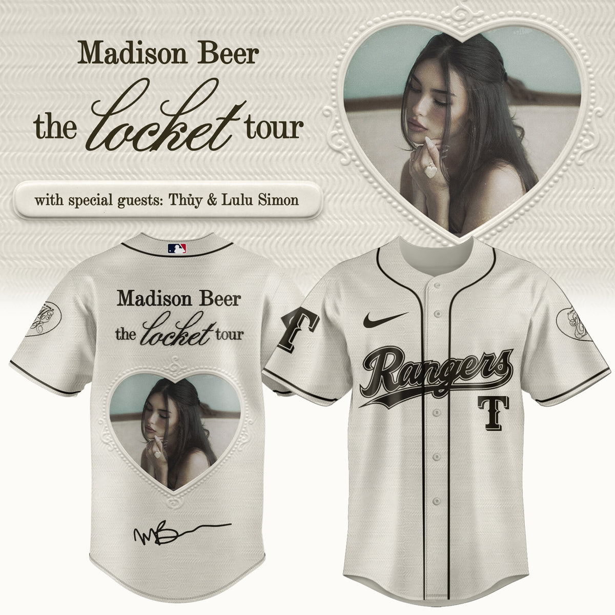 .Baseball US x Madison Beer The Locket Tour Jersey
