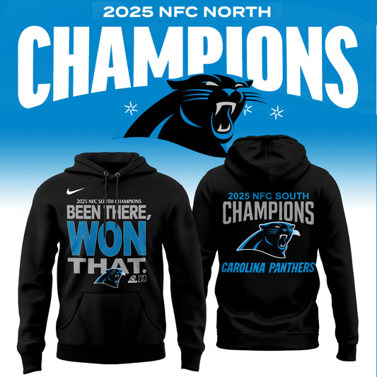 .Carolina Panthers 2025 NFC North Division Champions Limited Edition Hoodie