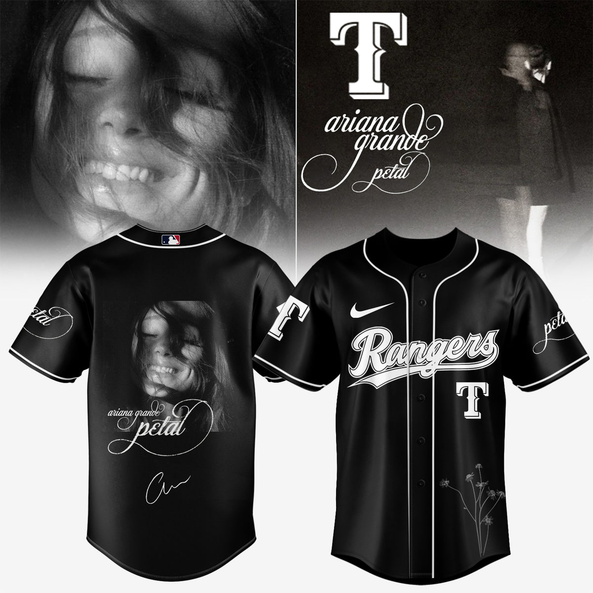 Baseball x Ariana Grande’s Petal Album Jersey