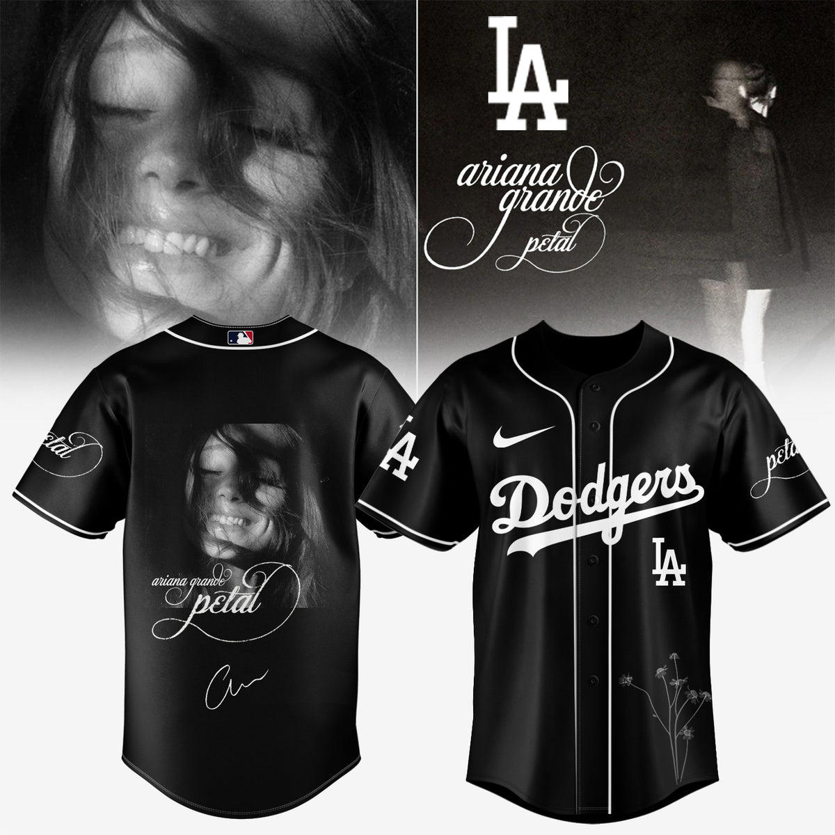 Baseball x Ariana Grande’s Petal Album Jersey