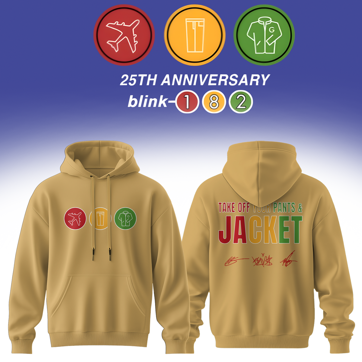 ,,Blink-182 Anniversary Collection -Limited Edition Signature Hoodie