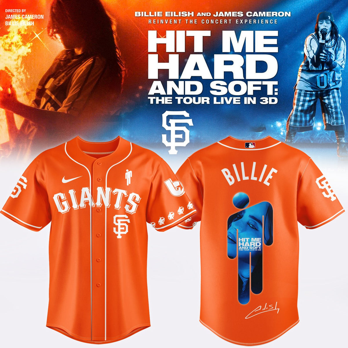 .Baseball x Billie Eilish HIT ME HARD AND SOFT: THE TOUR Jersey 5