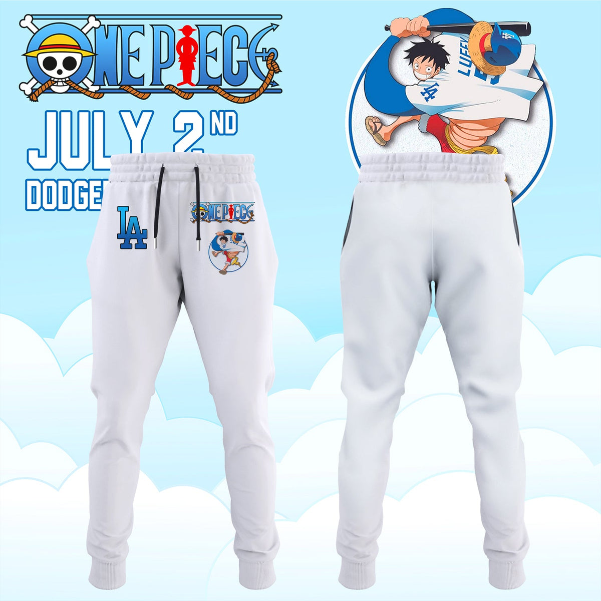 ONE PIECE Night with the Los Angeles Dogger 2026 Jersey 1 (Custom Name & Number)