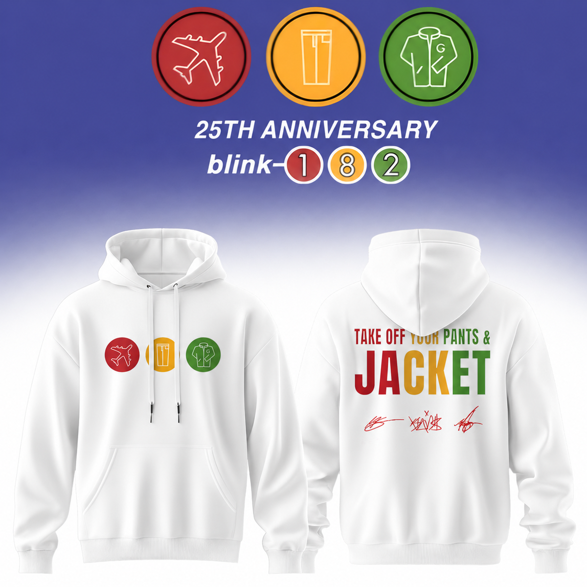 __Blink-182 Anniversary Collection -Limited Edition Signature Hoodie