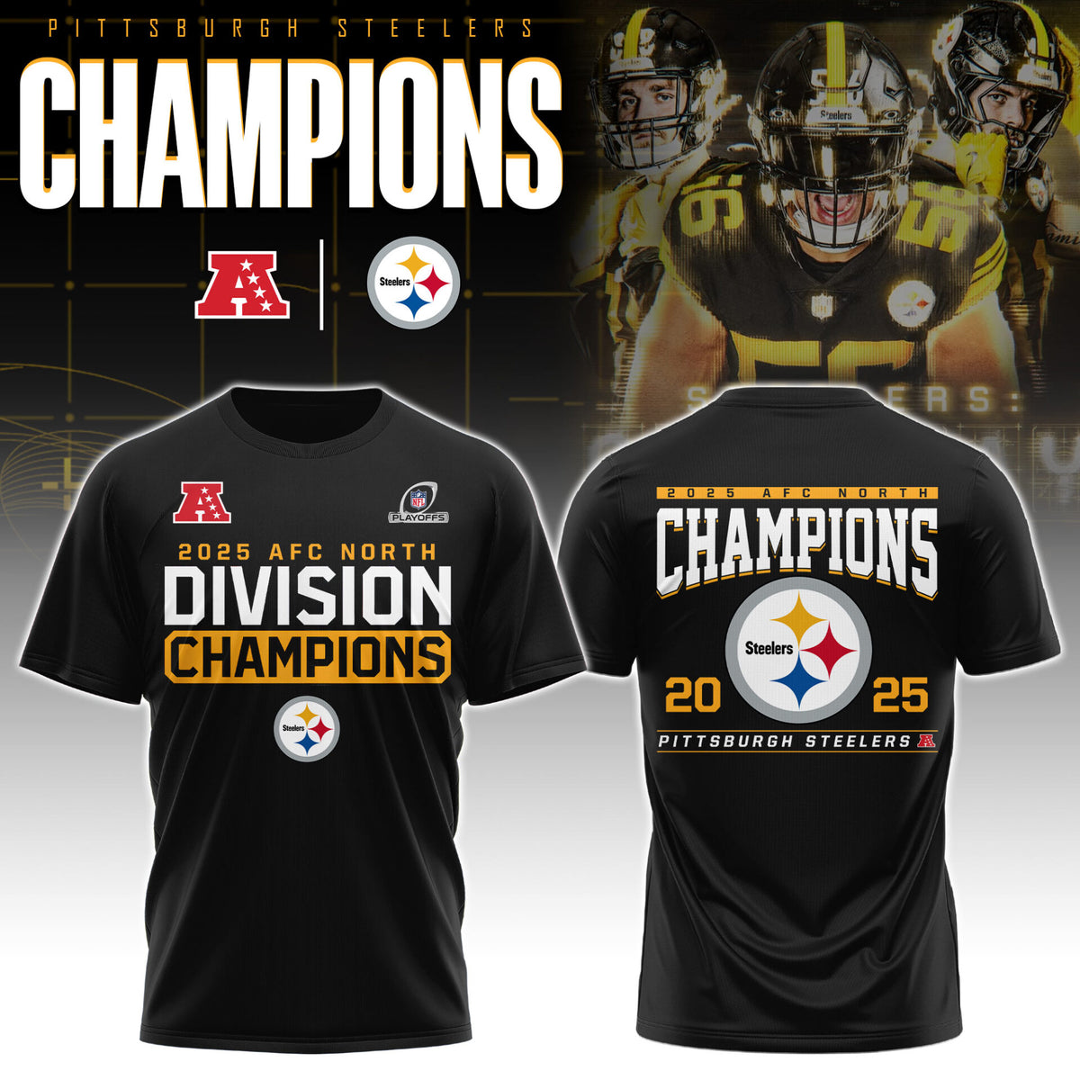 Limited Edition AFC North Champions Shirt-AB0106262003
