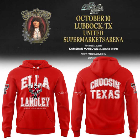 Texas Tech x Ella Langley The Dandelion Tour 2026 Hoodie