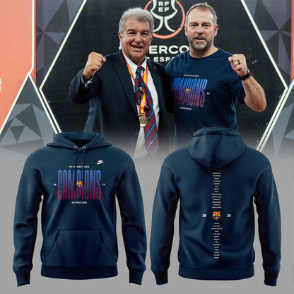 . FC Barcelona ELS CAMPIONS DE LA SUPERCOPA 2025/26 Combo Hoodie