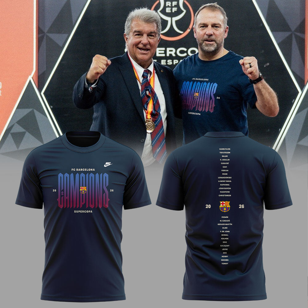 . FC Barcelona ELS CAMPIONS DE LA SUPERCOPA 2025/26 Combo Shirt