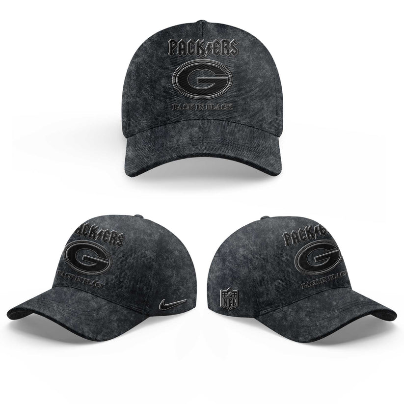 GB Packers Back in Black 2025 Combo Hoodie