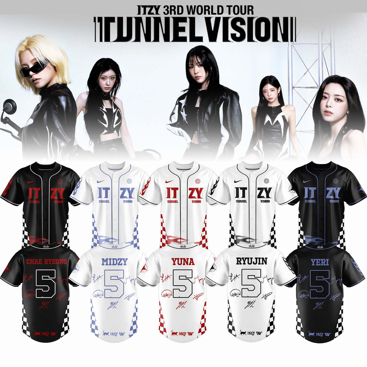 _,ITZY “Tunnel Vision” World Tour 2026 Limited Edition Signature – Jersey