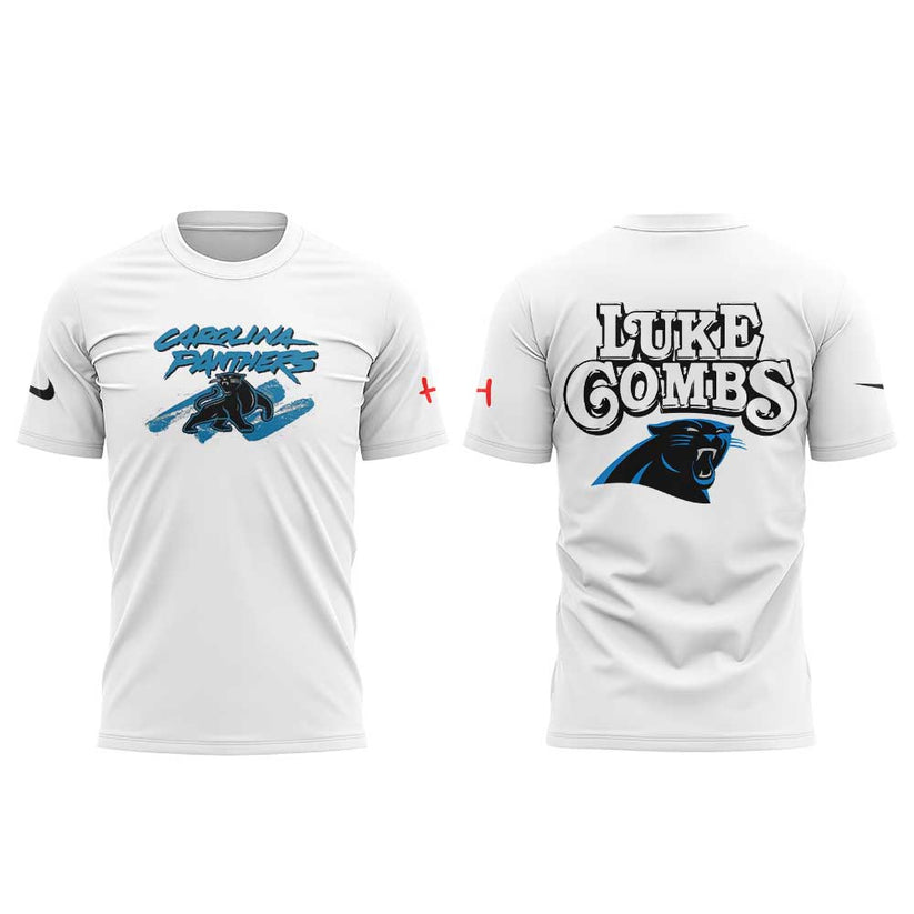 The Luke Combs x Carolina Panthers Exclusive Merch Collection Combo T-Shirt