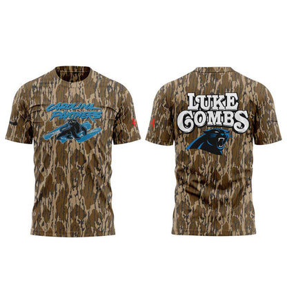 The Luke Combs x Carolina Panthers Exclusive Merch Collection Combo T-Shirt