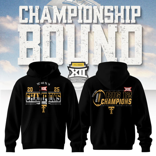 Texas Tech – 2025 Big 12 Champions Hoodie