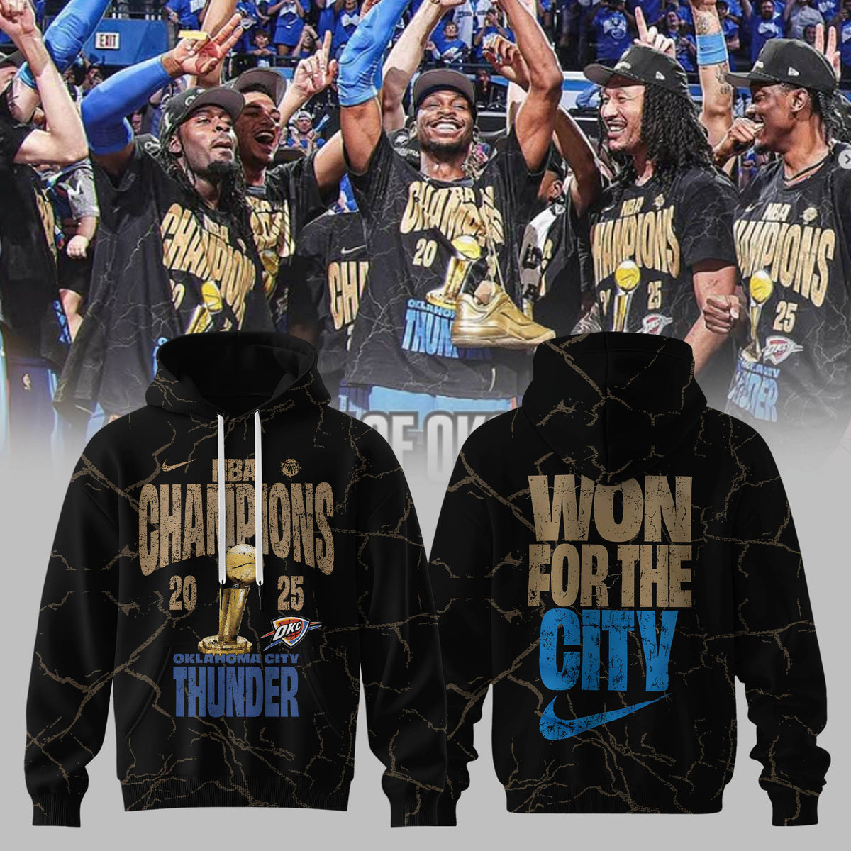 _ OKlahoma City Thunder Champions 2025 Hoodie