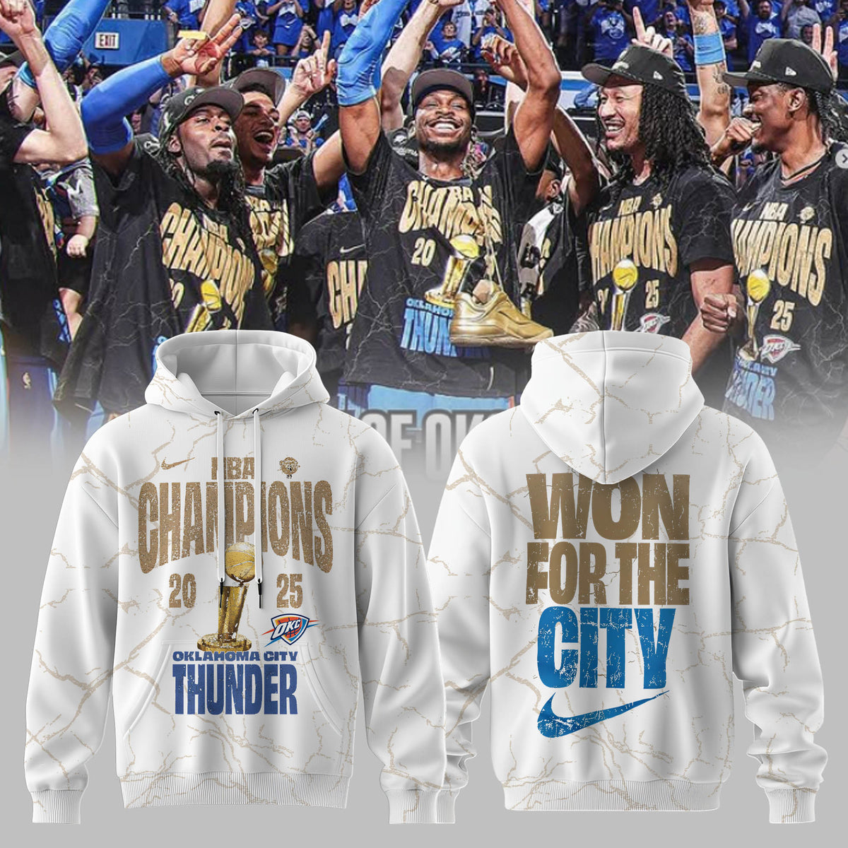 _ OKlahoma City Thunder Champions 2025 Hoodie