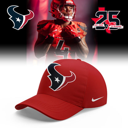 .H.Texans 25th Anniversary Limited Football Jersey NN – Red