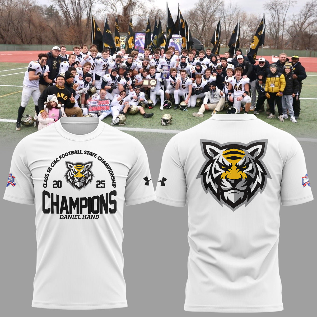 Limited Edition Daniel Hand Champions🏆Class SS 𝐅𝐨𝐨𝐭𝐛𝐚𝐥𝐥 𝐂𝐡𝐚𝐦𝐩𝐢𝐨𝐧𝐬𝐡𝐢𝐩 2025 T-Shirt