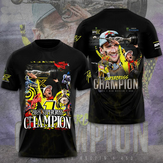 Limited Edition Ken Roczen 450SX Supercross Champion 2026 Shirt