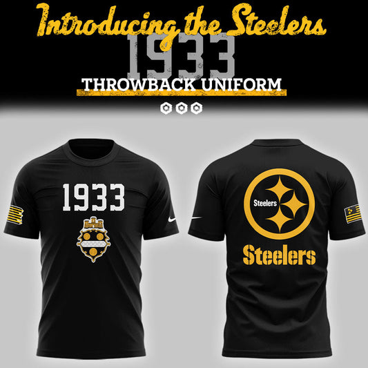 Steeler Nation Shirt - Pittsburgh Steelers Football 1933 Legacy Black T-Shirt