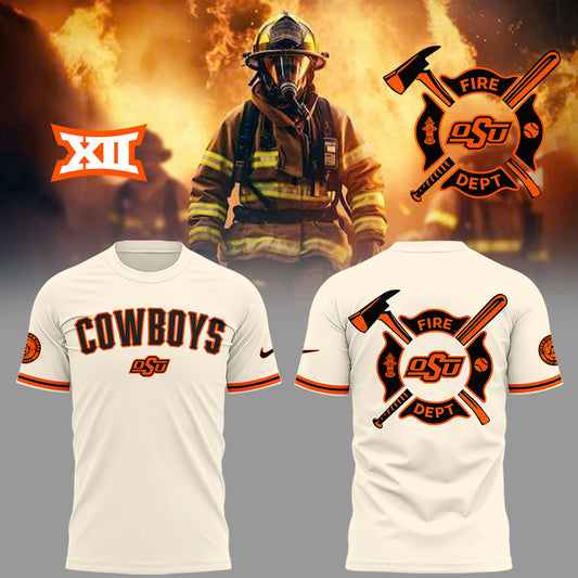 Limited Edition CowboysBaseball x Firefighter Appreciation Night TShirt-LL250325014