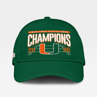 Miami Hurricanes 2026 Fiesta Bowl Champions Sweatshirt – Green