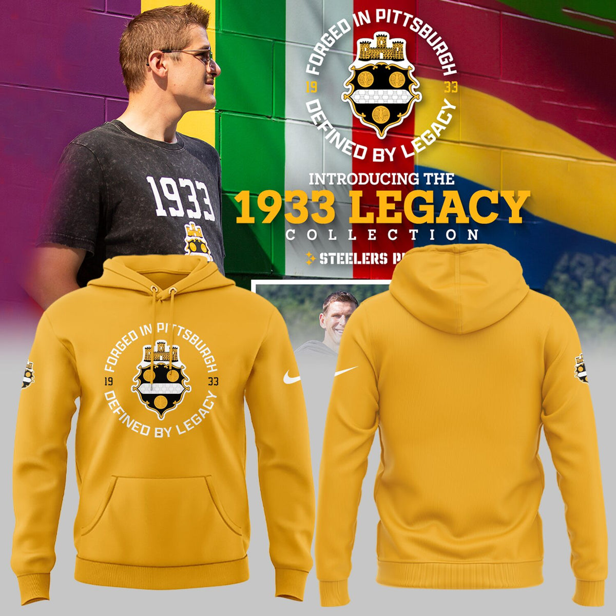 Steeler Nation Shirt - Pittsburgh Steelers The 1933 Legacy Collection Hoodie