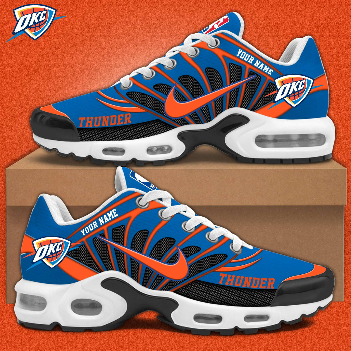 Oklahoma City Thunder Personalized New Shoes