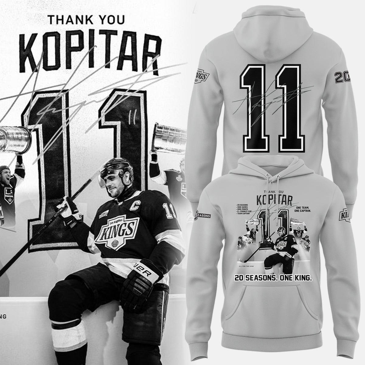 Limited Edition Anze Kopitar Hoodie-PA042726002