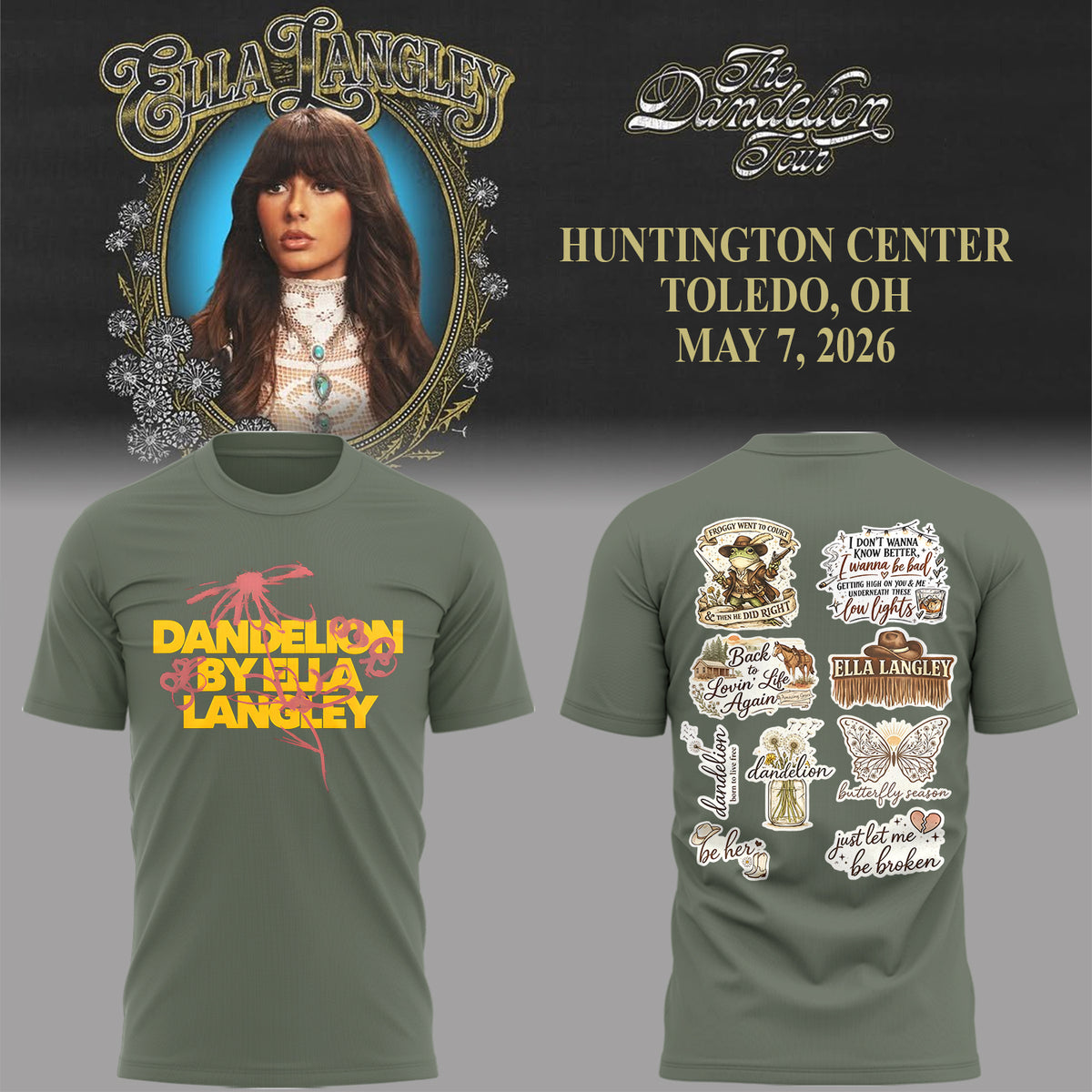 E.Langley “The Dandelion Tour” Shirt-PA050726017