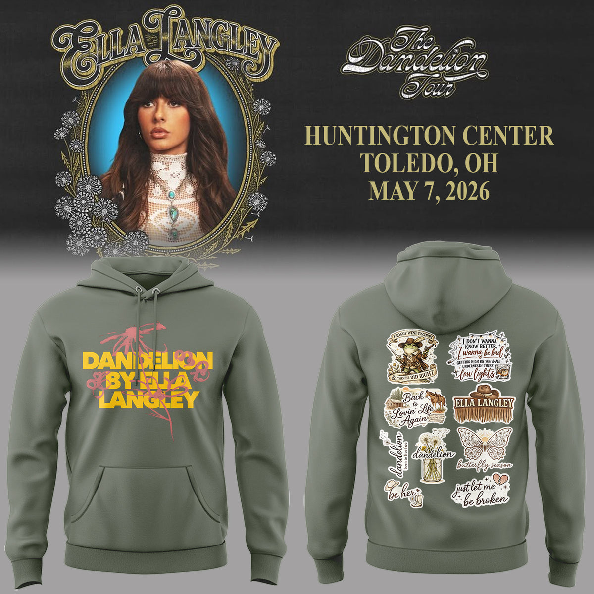 E.Langley “The Dandelion Tour” Hoodie-PA050726018