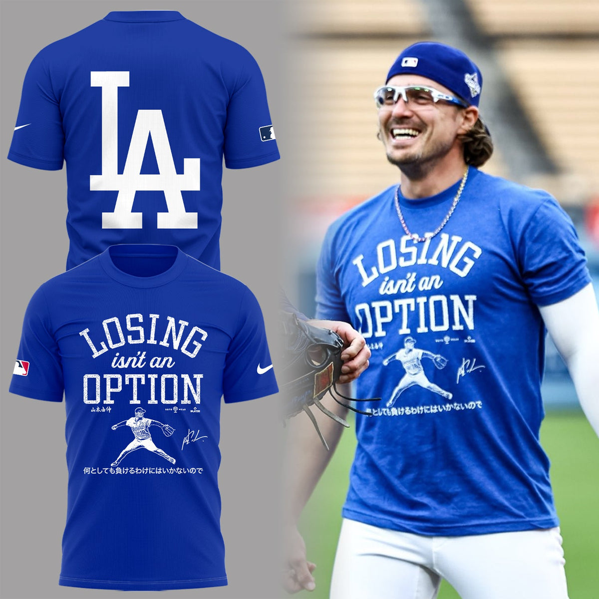 Limited Edition Dodgers x Losing is not an Option Shirt