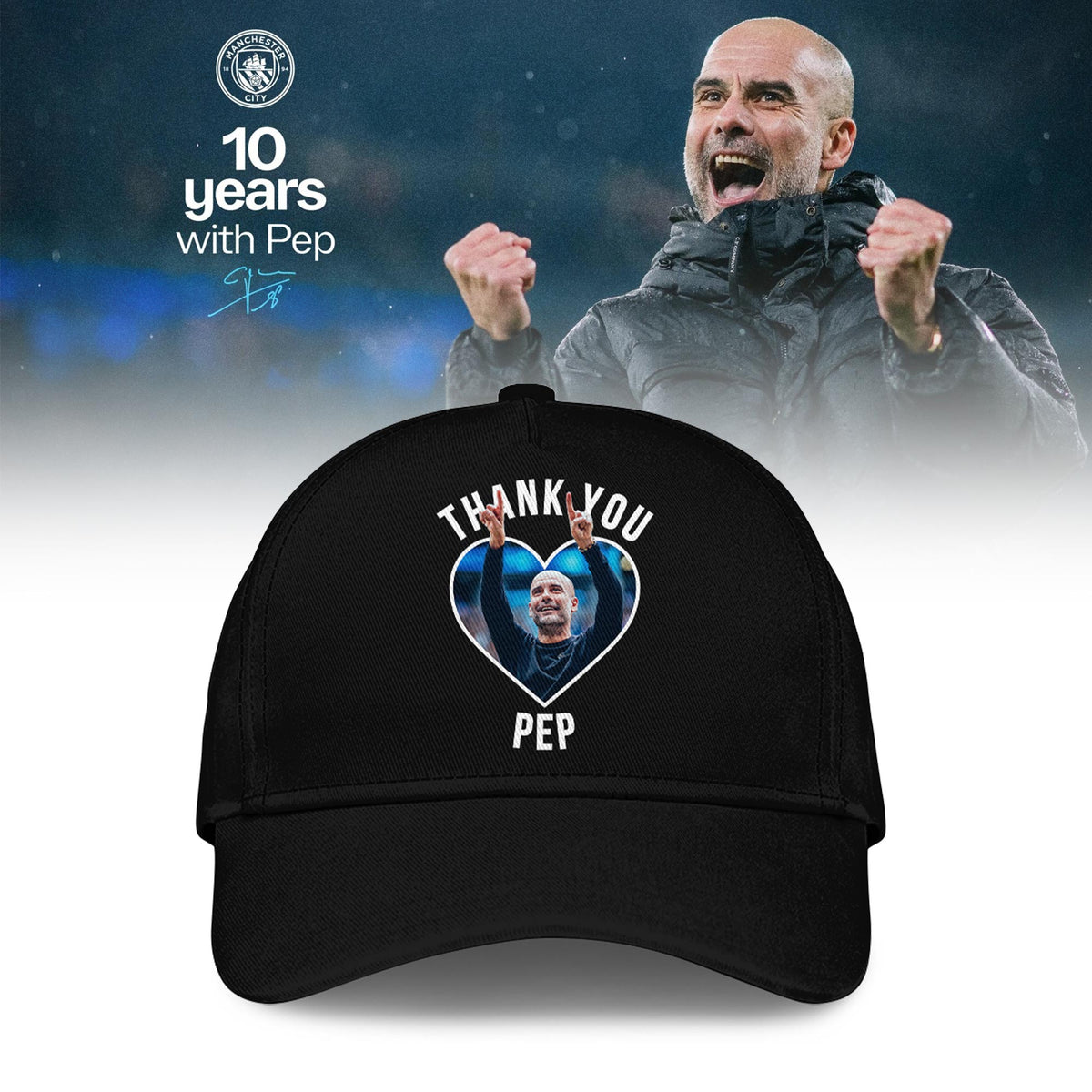 Man City Thank You Pep Limited Edition Hoodie
