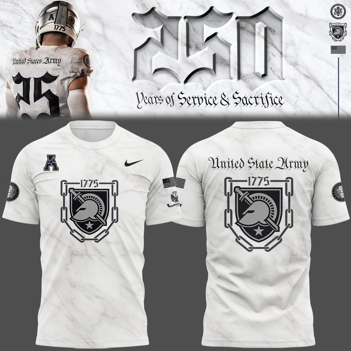 Limited Edition Army’s 250 Years Collection Game Tshirt