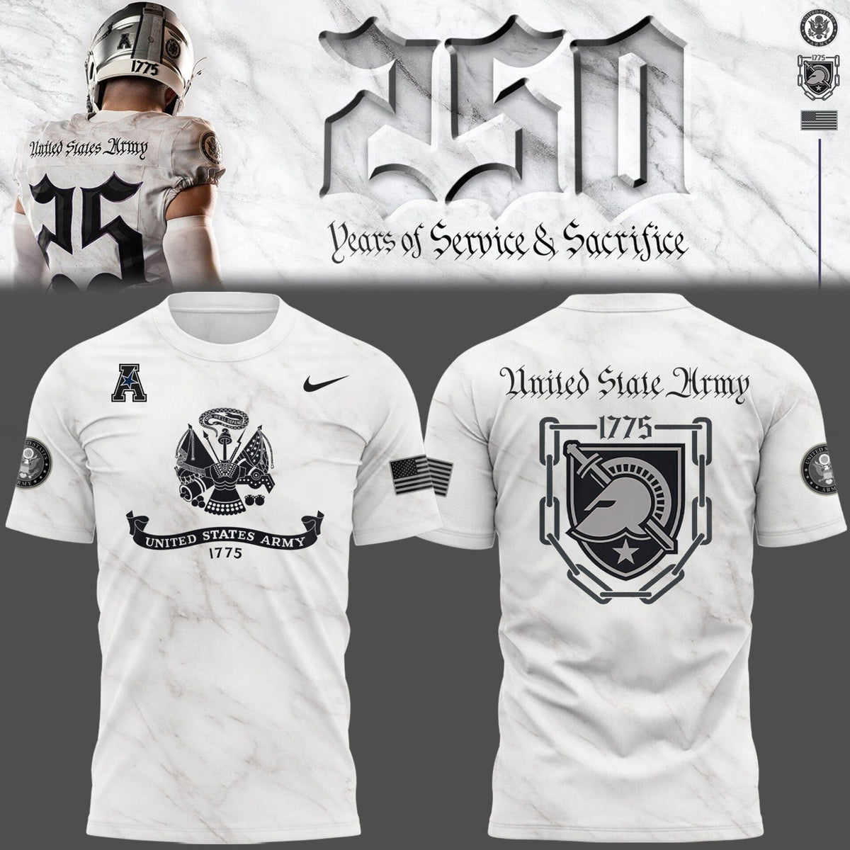 Limited Edition Army’s 250 Years Collection Game Tshirt