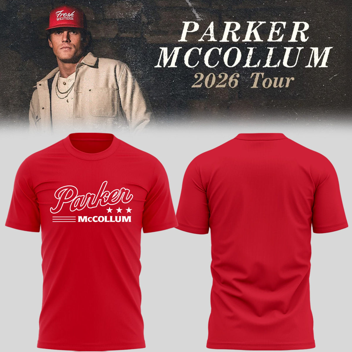 Limited Edition Parker McCollum Tour 2026 Shirt