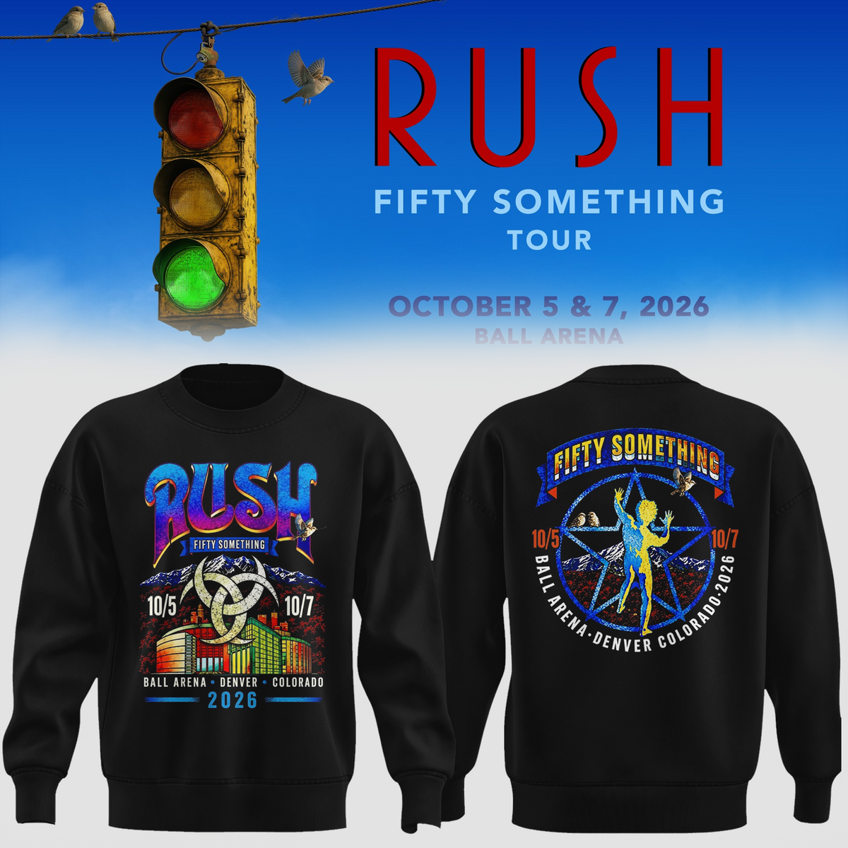 Fifty Something Tour 2026  Denver Colorado Hoodie