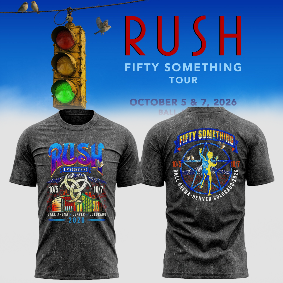 Fifty Something Tour 2026  Denver Colorado T-shirt