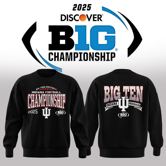 🔥 Indiana Hoosiers – 2025 Big Ten Champions Sweater 🔥