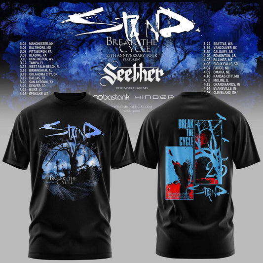 STAIND — BREAK THE CYCLE 25TH ANNIVERSARY TOUR TEE