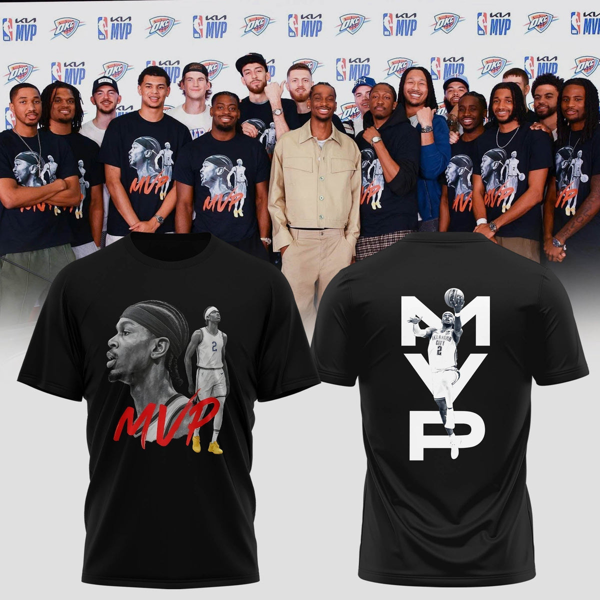 MVP Mode: Activated – SGA 2025 T-Shirt - OKC Thunder T-Shirt