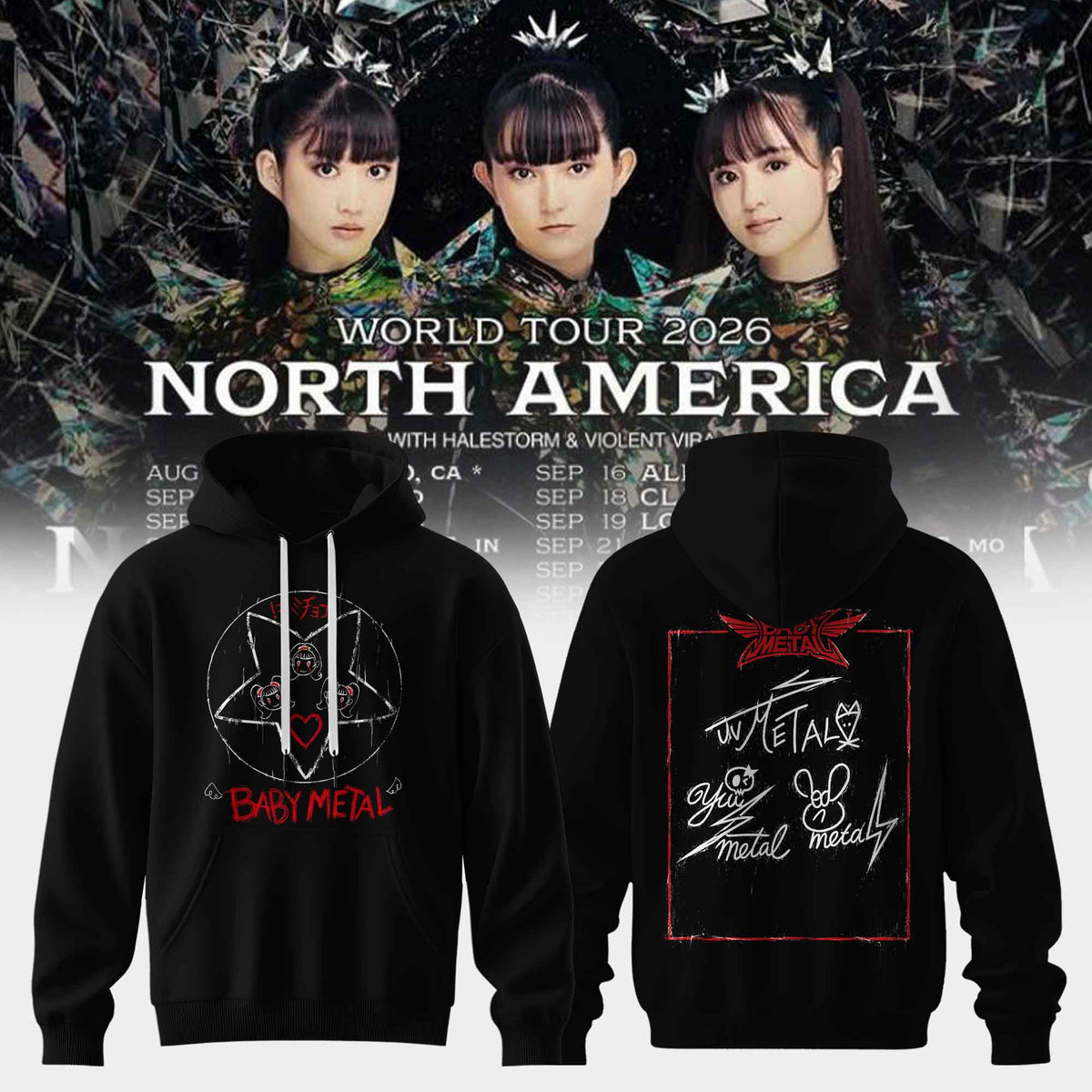 Baby Metal 2026 Tour Merch